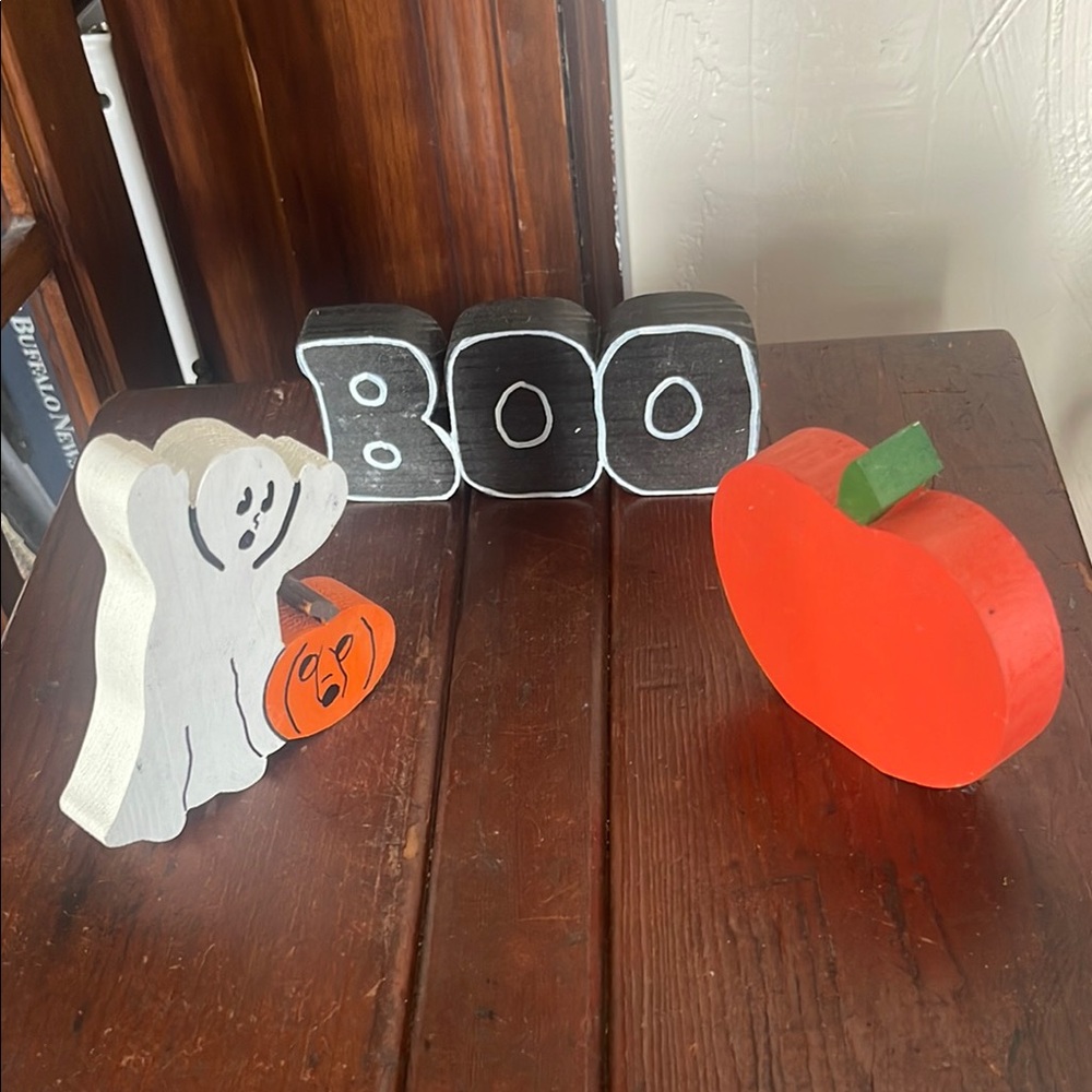 Halloween Wooden Decor Set